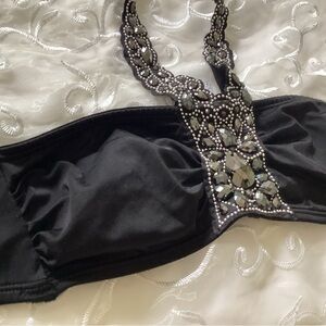 Beautiful embellished bathing suit top rare